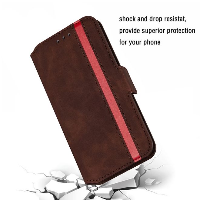 iPhone 11 Pro Handy Hülle - Vintage Leder Bookcover - kaffeefarben