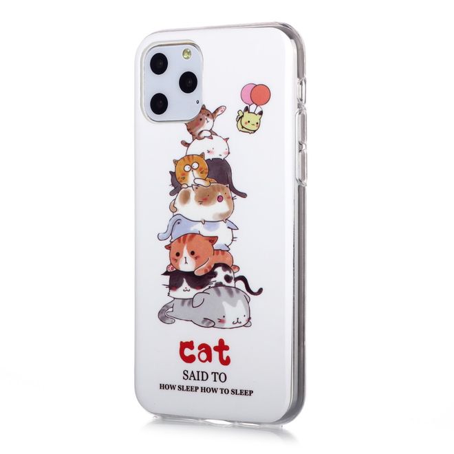 iPhone 11 Pro Hülle - TPU Softcase - fluoreszierend - Katzen
