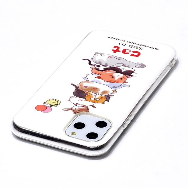 iPhone 11 Pro Hülle - TPU Softcase - fluoreszierend - Katzen