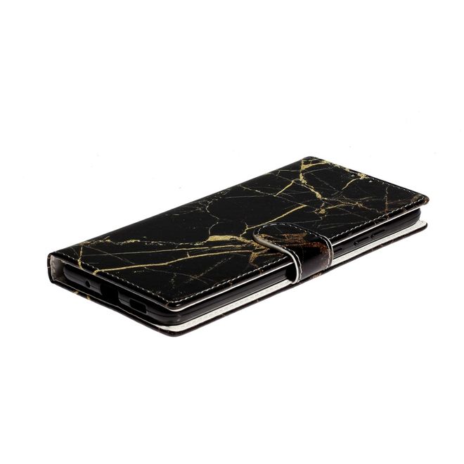 Samsung Galaxy S20 Ultra Handy Hülle - Leder Bookcover Image Series - schwarz Marmor