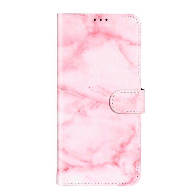 Samsung Galaxy S20 Ultra Handy Hülle - Leder Bookcover Image Series - pink Marmor