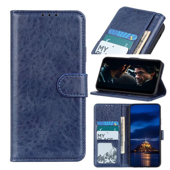 Samsung Galaxy S20 Ultra Handyhülle - Crazy Horse III Leder Series Case - blau