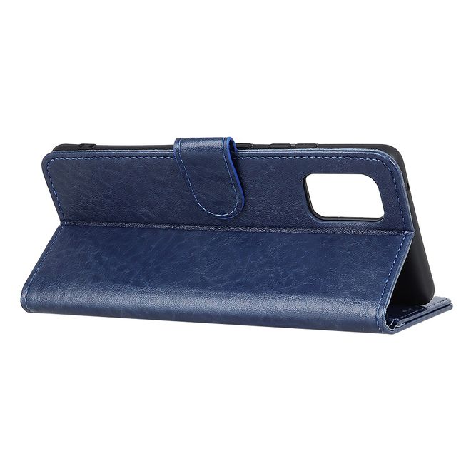 Samsung Galaxy S20 Ultra Handyhülle - Crazy Horse III Leder Series Case - blau