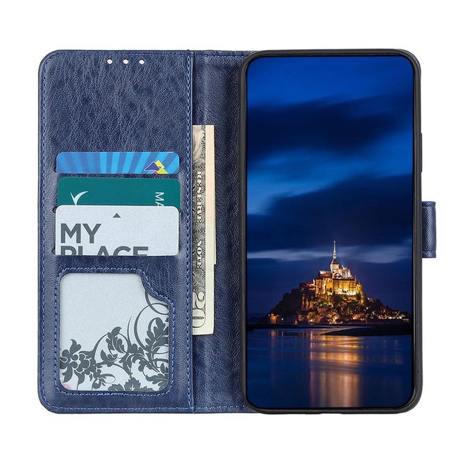 Samsung Galaxy S20 Ultra Handyhülle - Crazy Horse III Leder Series Case - blau