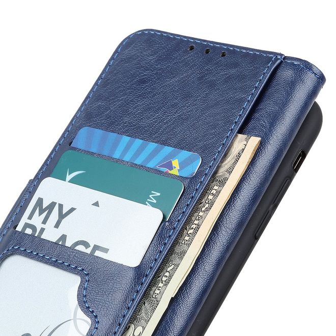 Samsung Galaxy S20 Ultra Handyhülle - Crazy Horse III Leder Series Case - blau