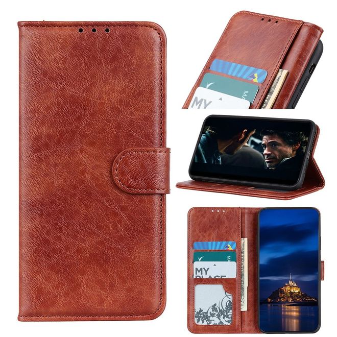 Samsung Galaxy S20 Ultra Handyhülle - Crazy Horse III Leder Series Case - braun
