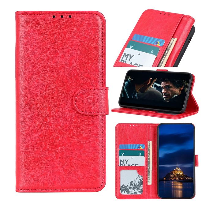 Samsung Galaxy S20 Ultra Handyhülle - Crazy Horse III Leder Series Case - rot