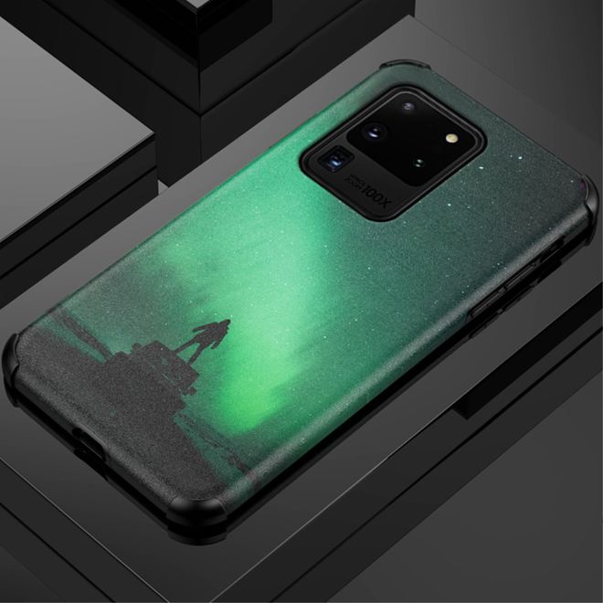 Samsung Galaxy S20 Ultra Hülle - TPU Softcase mit Seidentextur - Aurora