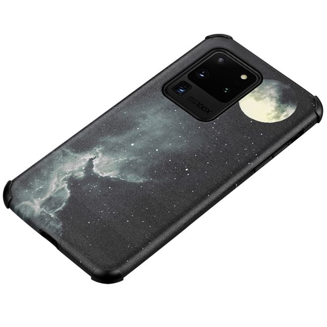 Samsung Galaxy S20 Ultra Hülle - TPU Softcase mit Seidentextur - Mond