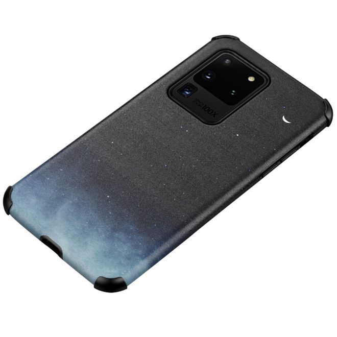 Samsung Galaxy S20 Ultra Hülle - TPU Softcase mit Seidentextur - klare Nacht