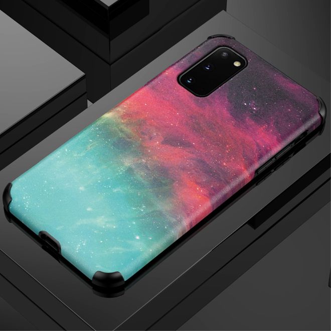 Samsung Galaxy S20 Hülle - TPU Softcase mit Seidentextur - Universum