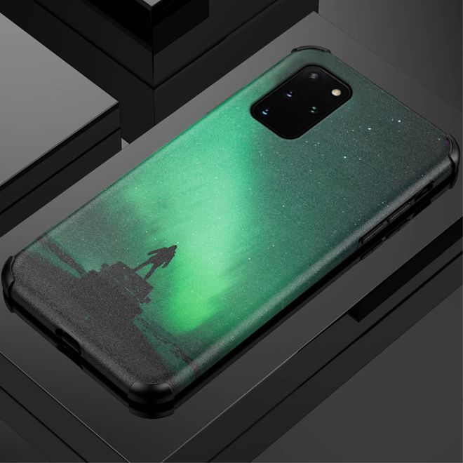 Samsung Galaxy S20+ Hülle - TPU Softcase mit Seidentextur - Aurora