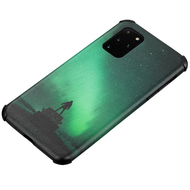 Samsung Galaxy S20+ Hülle - TPU Softcase mit Seidentextur - Aurora