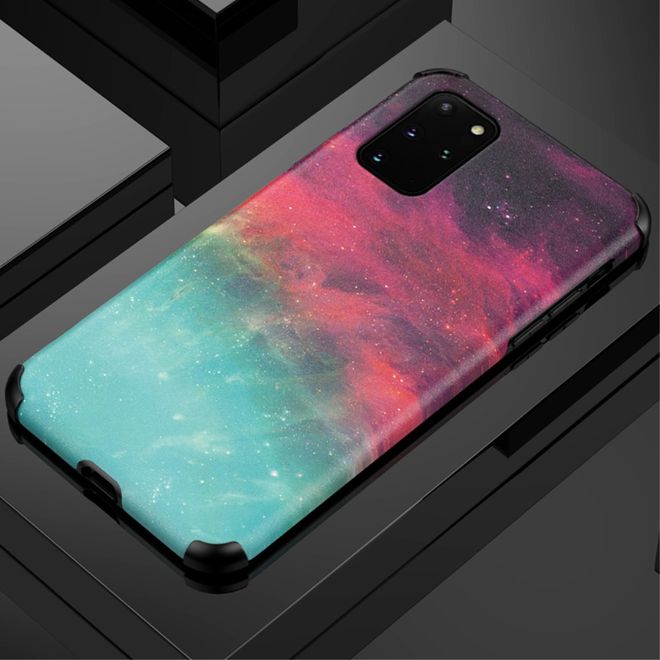 Samsung Galaxy S20+ Hülle - TPU Softcase mit Seidentextur - Universum