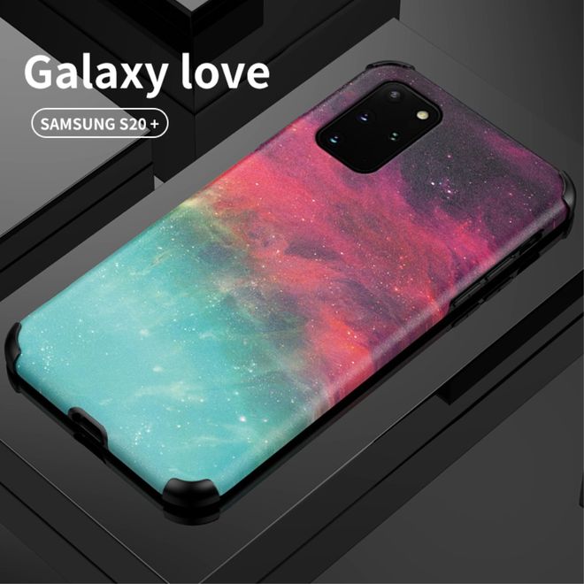 Samsung Galaxy S20+ Hülle - TPU Softcase mit Seidentextur - Universum
