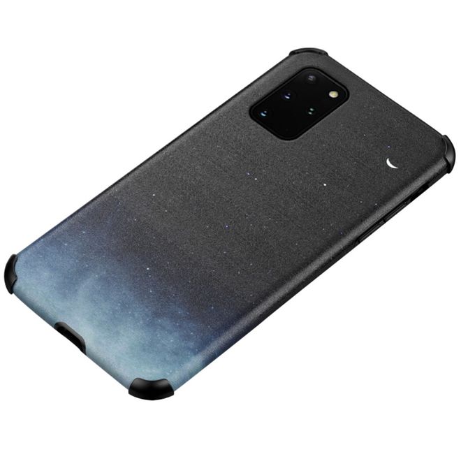 Samsung Galaxy S20+ Hülle - TPU Softcase mit Seidentextur - klare Nacht
