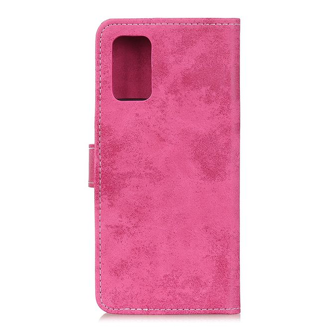Samsung Galaxy Note 20 Handyhülle - Vintage Leder Bookcover Series - rosa