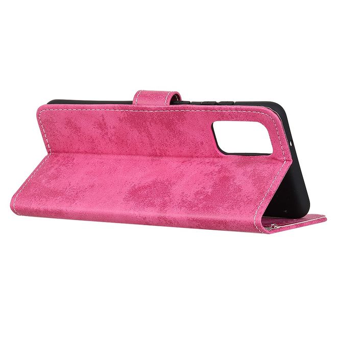 Samsung Galaxy Note 20 Handyhülle - Vintage Leder Bookcover Series - rosa