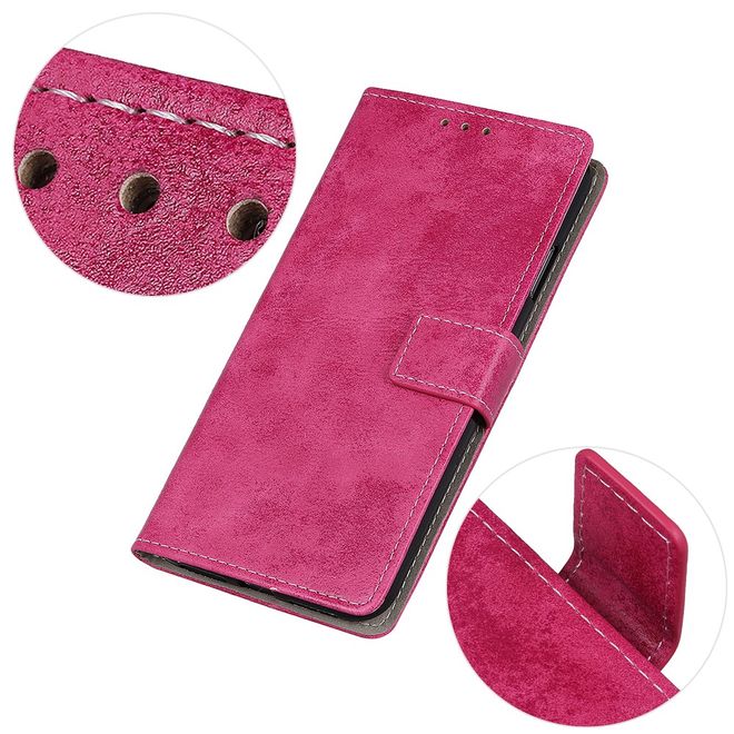 Samsung Galaxy Note 20 Handyhülle - Vintage Leder Bookcover Series - rosa