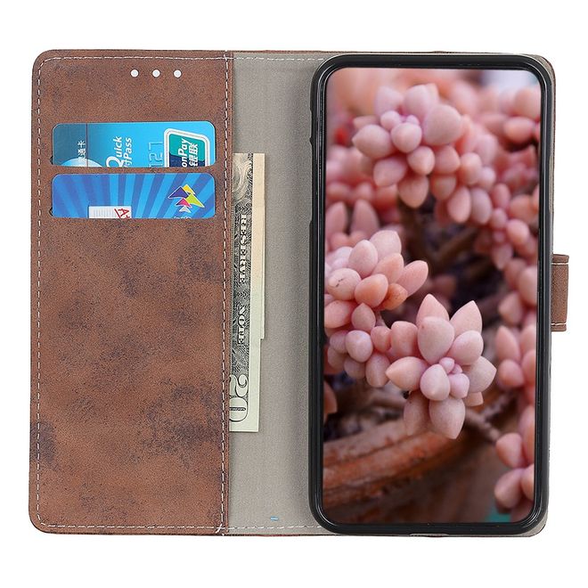 Samsung Galaxy Note 20 Handyhülle - Vintage Leder Bookcover Series - braun