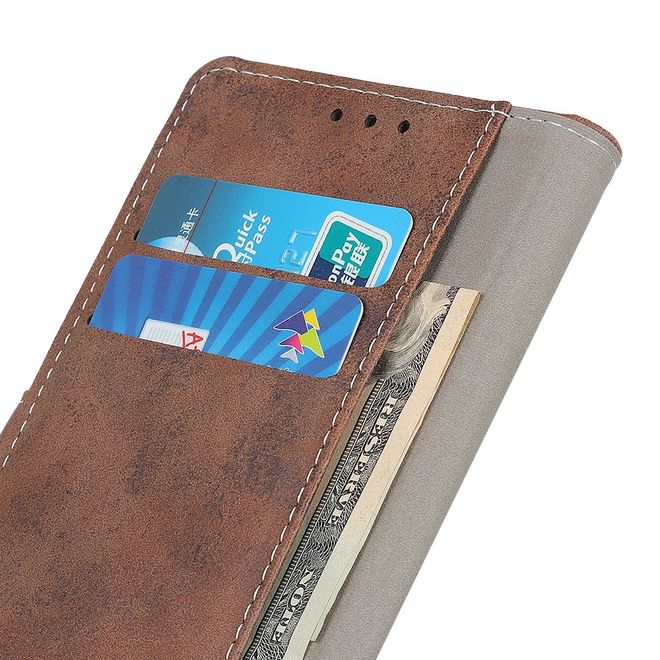 Samsung Galaxy Note 20 Handyhülle - Vintage Leder Bookcover Series - braun
