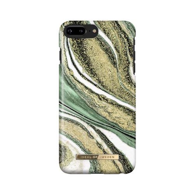 iDeal of Sweden - iPhone 8 Plus / 7 Plus / 6S Plus / 6 Plus Hülle, Designer Case Cosmic Green Swirl - mehrfarbig