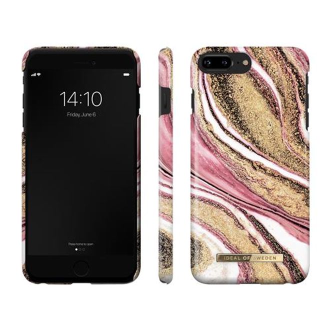 iDeal of Sweden - iPhone 8 Plus / 7 Plus / 6S Plus / 6 Plus Hülle, Designer Case Cosmic Pink Swirl - mehrfarbig