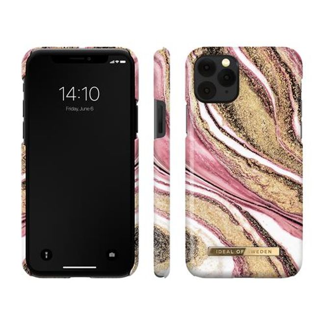 iDeal of Sweden - iPhone 11 Pro / XS / X Hülle, Designer Case Cosmic Pink Swirl - mehrfarbig