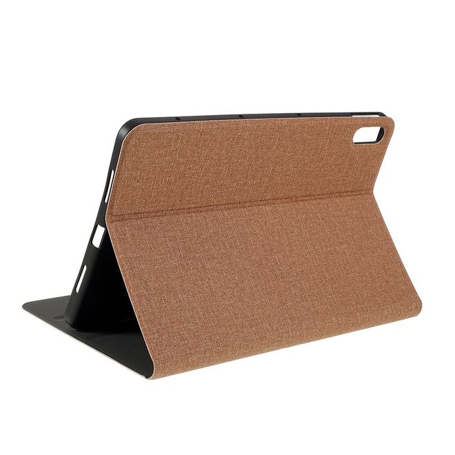 Huawei MatePad 10.4 Hülle - Case aus Stoff/Kunstleder - mit Standfunktion - hellbraun