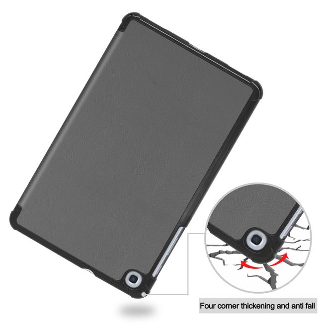 Samsung Galaxy Tab A 8.4 (2020) Hülle - Dreifach faltbares Leder Case - grau