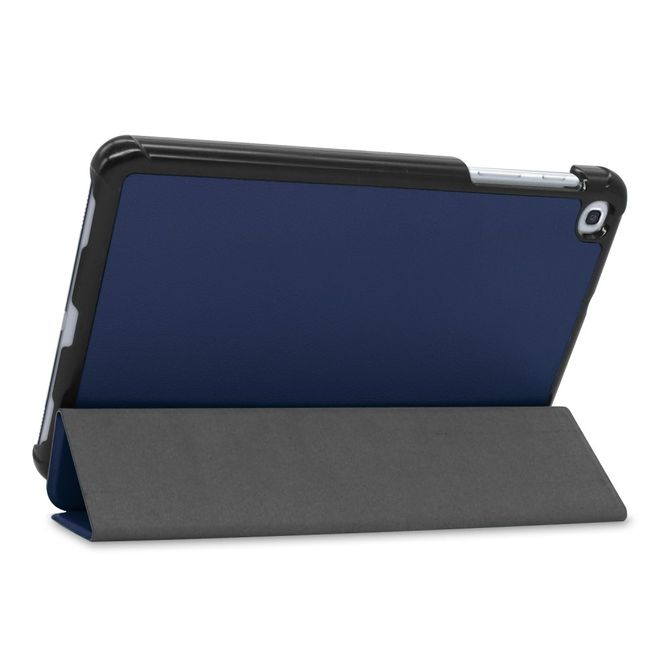 Samsung Galaxy Tab A 8.4 (2020) Hülle - Dreifach faltbares Leder Case - dunkelblau