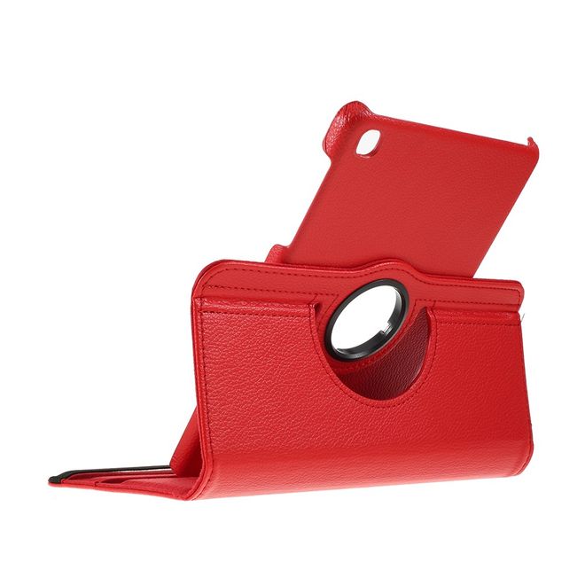 Samsung Galaxy Tab A 8.4 (2020) Hülle - 360° rotierbares Case aus Leder - rot