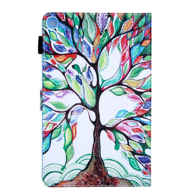 Samsung Galaxy Tab A 8.4 (2020) Hülle - Smart Kunstleder Case - mit Standfunktion - farbiger Baum