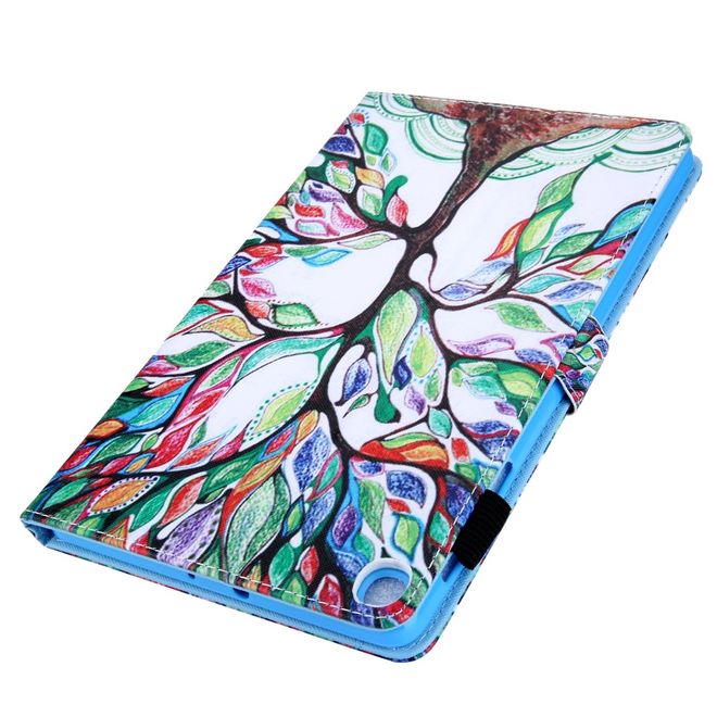 Samsung Galaxy Tab A 8.4 (2020) Hülle - Smart Kunstleder Case - mit Standfunktion - farbiger Baum