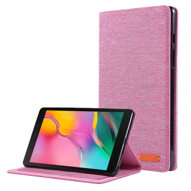 Samsung Galaxy Tab A 8.0 (2019) Hülle - Case aus Stoff/Kunstleder - mit Standfunktion - rosa
