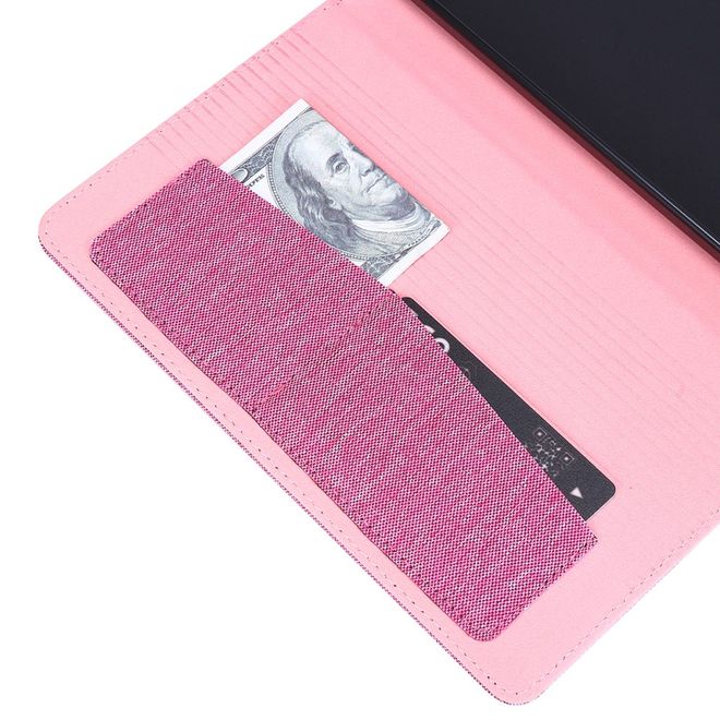 Samsung Galaxy Tab A 8.4 (2020) Hülle - Case aus Stoff/Kunstleder - mit Standfunktion - pink