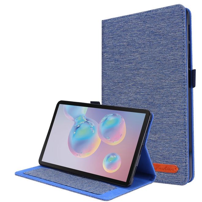 Samsung Galaxy Tab A 8.4 (2020) Hülle - Case aus Stoff/Kunstleder - mit Standfunktion - blau