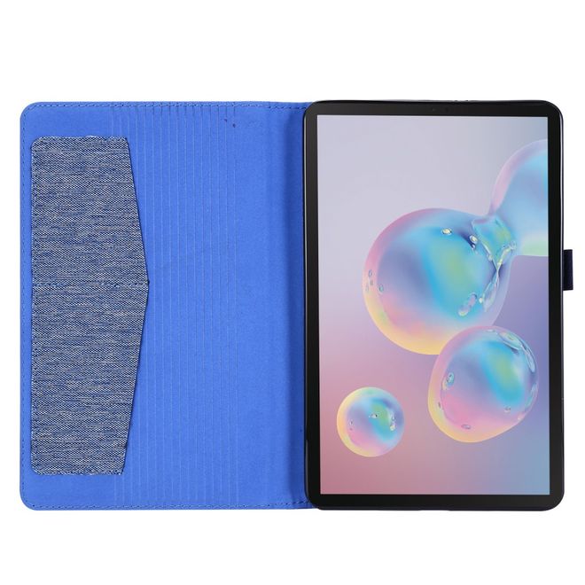 Samsung Galaxy Tab A 8.4 (2020) Hülle - Case aus Stoff/Kunstleder - mit Standfunktion - blau