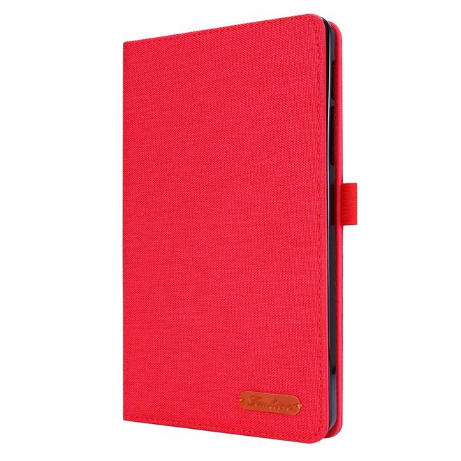 Samsung Galaxy Tab A 8.4 (2020) Hülle - Case aus Stoff/Kunstleder - mit Standfunktion - rot