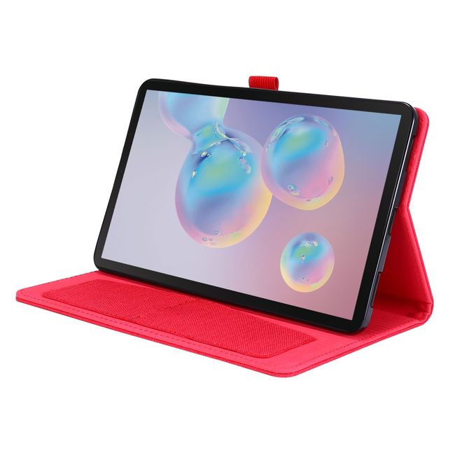 Samsung Galaxy Tab A 8.4 (2020) Hülle - Case aus Stoff/Kunstleder - mit Standfunktion - rot