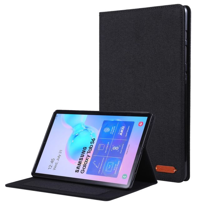Samsung Galaxy Tab S6 Hülle - Case aus Stoff/Kunstleder - mit Standfunktion - schwarz