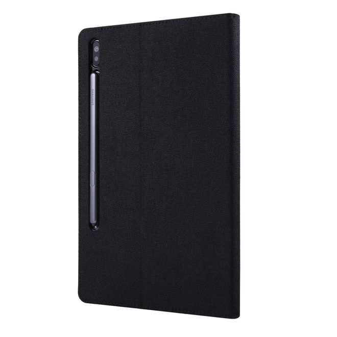 Samsung Galaxy Tab S6 Hülle - Case aus Stoff/Kunstleder - mit Standfunktion - schwarz
