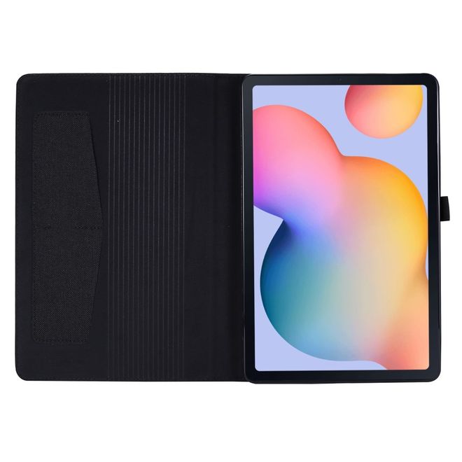 Samsung Galaxy Tab S6 Lite Hülle - Case aus Stoff/Kunstleder - mit Standfunktion - schwarz