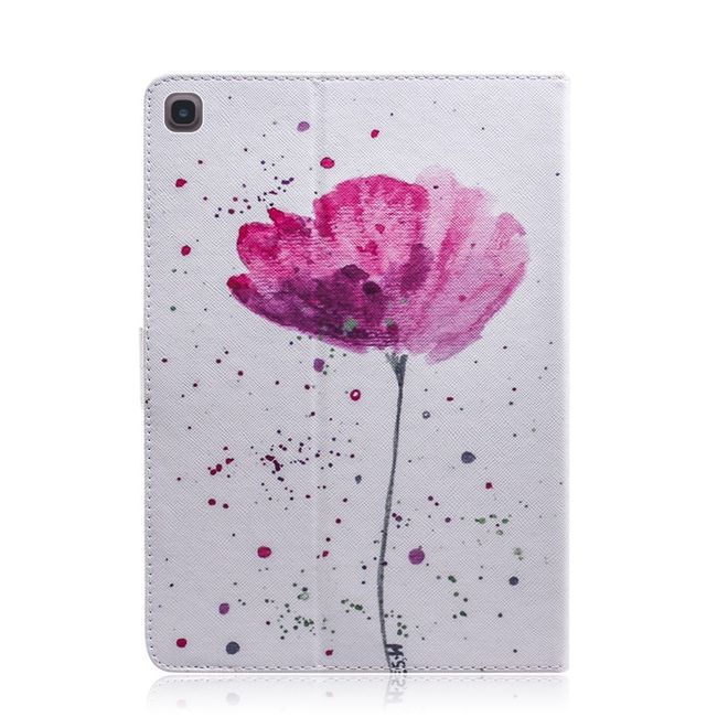 Samsung Galaxy Tab A 8.4 (2020) Hülle - Smart Kunstleder Case - mit Standfunktion - schlichte Blume