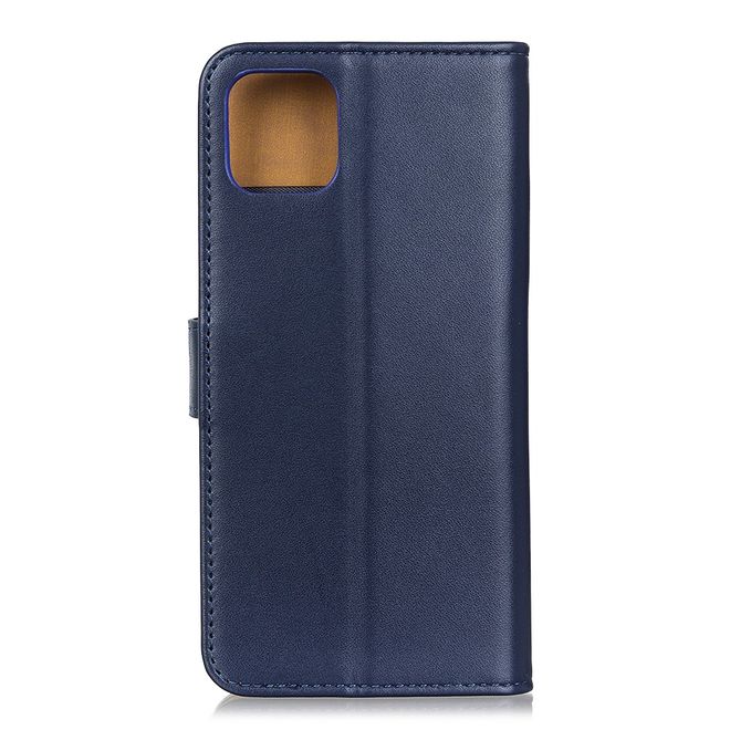 Huawei Y5p Handy Hülle - Classic II Leder Bookcover Series - blau
