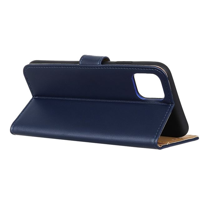 Huawei Y5p Handy Hülle - Classic II Leder Bookcover Series - blau