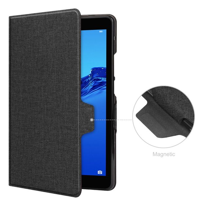 Huawei MatePad T8 Hülle - Case aus Stoff/Kunstleder - mit Standfunktion - schwarz