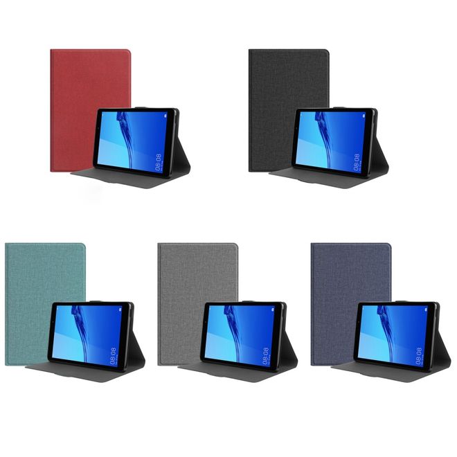 Huawei MatePad T8 Hülle - Case aus Stoff/Kunstleder - mit Standfunktion - schwarz