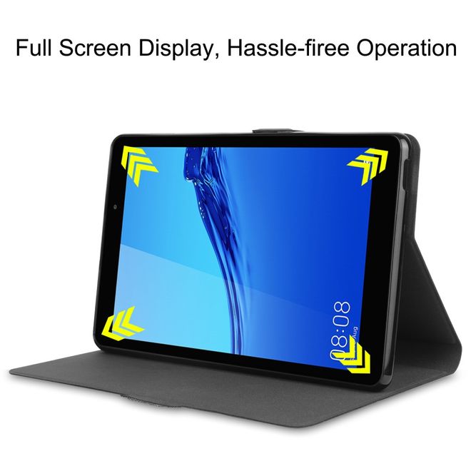 Huawei MatePad T8 Hülle - Case aus Stoff/Kunstleder - mit Standfunktion - grau
