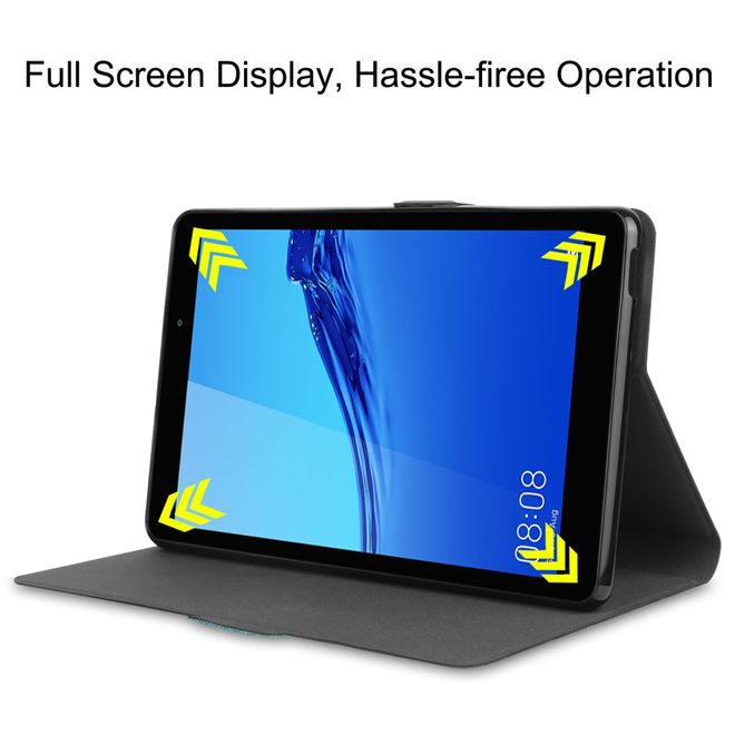 Huawei MatePad T8 Hülle - Case aus Stoff/Kunstleder - mit Standfunktion - grün
